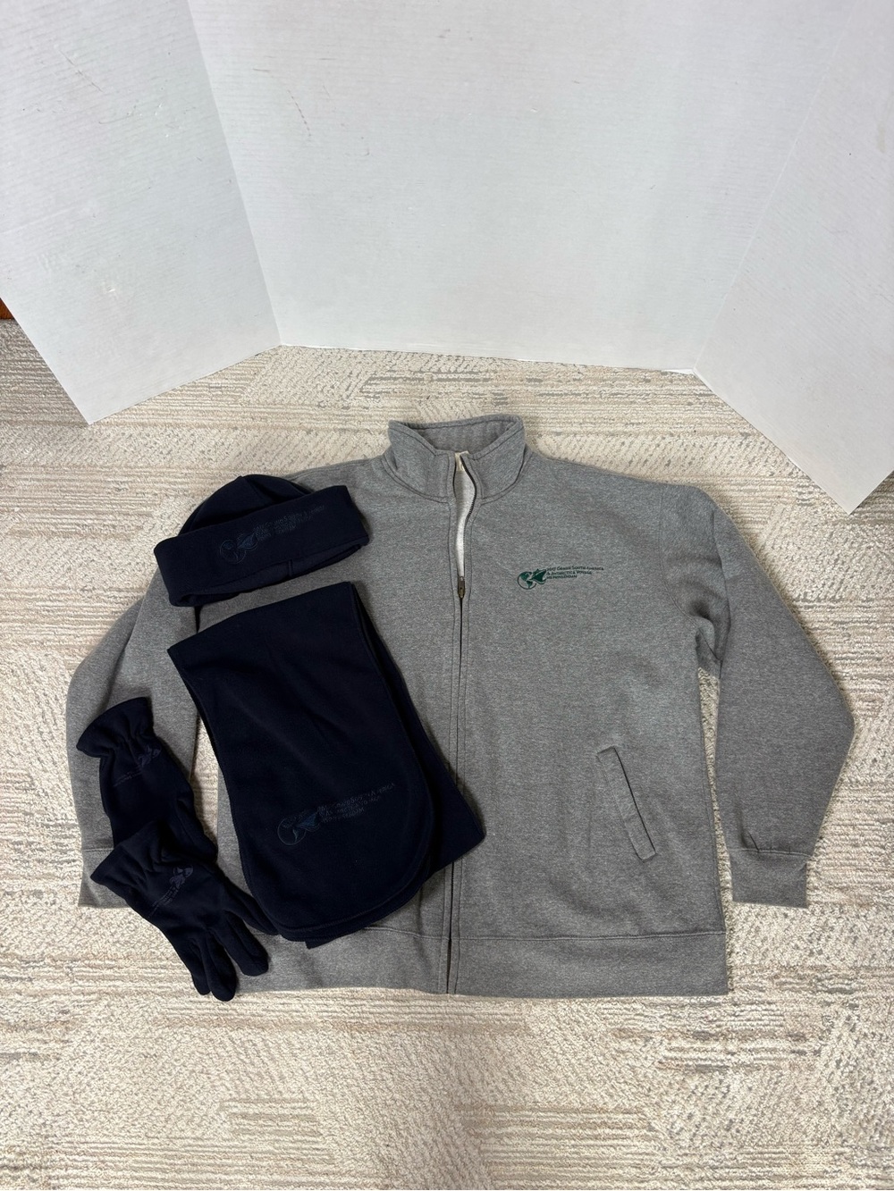 2017 MS Prinsendam Grand South America Antarctica Voyage Fleece Set XL 4 Pc